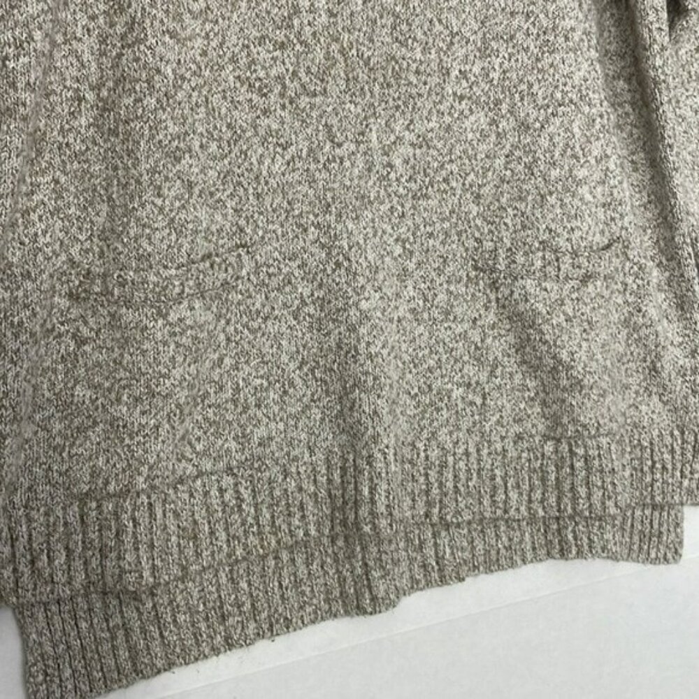 J. Jill Sweater with Pockets, Split High Low Hem, Beige / Tan, Large - Picture 4 of 9